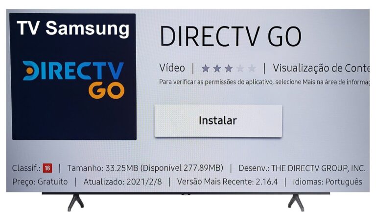 Como instalar a Directv Go na sua Smart TV Samsung